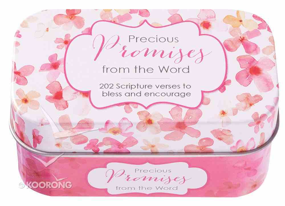 Sing For Joy Cards in Tin: Precious Promises (Pale Orange/floral) Stationery