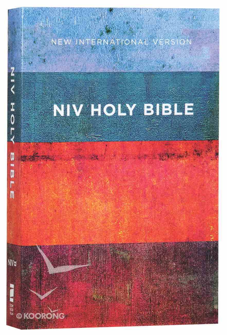 NIV Value Outreach Bible Red Blue Stripes (Black Letter Edition) Paperback