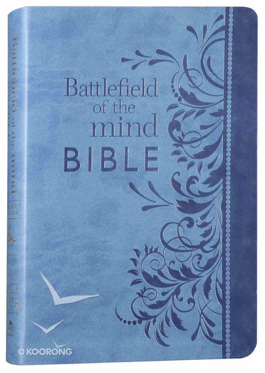 Amplified Battlefield of the Mind Bible Blue Imitation Leather