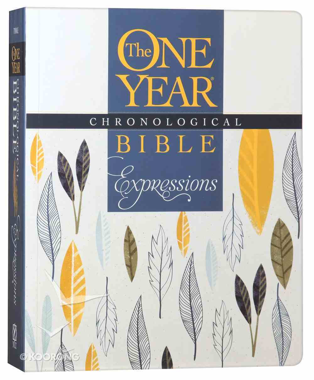 NLT One Year Chronological Bible Expressions Leaves (Black Letter Edition) Paperback