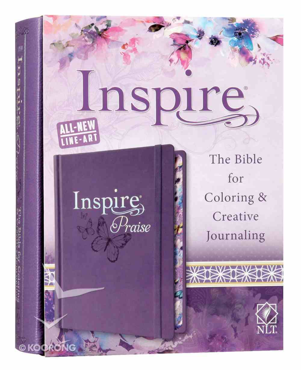 NLT Inspire Praise Bible Purple (Black Letter Edition) Imitation Leather