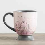 Ceramic Pedestal Mug: The Struggle is Real, But So is Our God, Pink ((In)courage Gift Product Series) Homeware - Thumbnail 1
