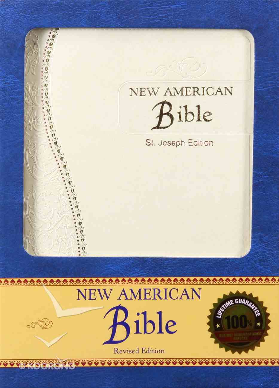 Nab Saint Joseph Gift Bible Cream Medium Size Imitation Leather