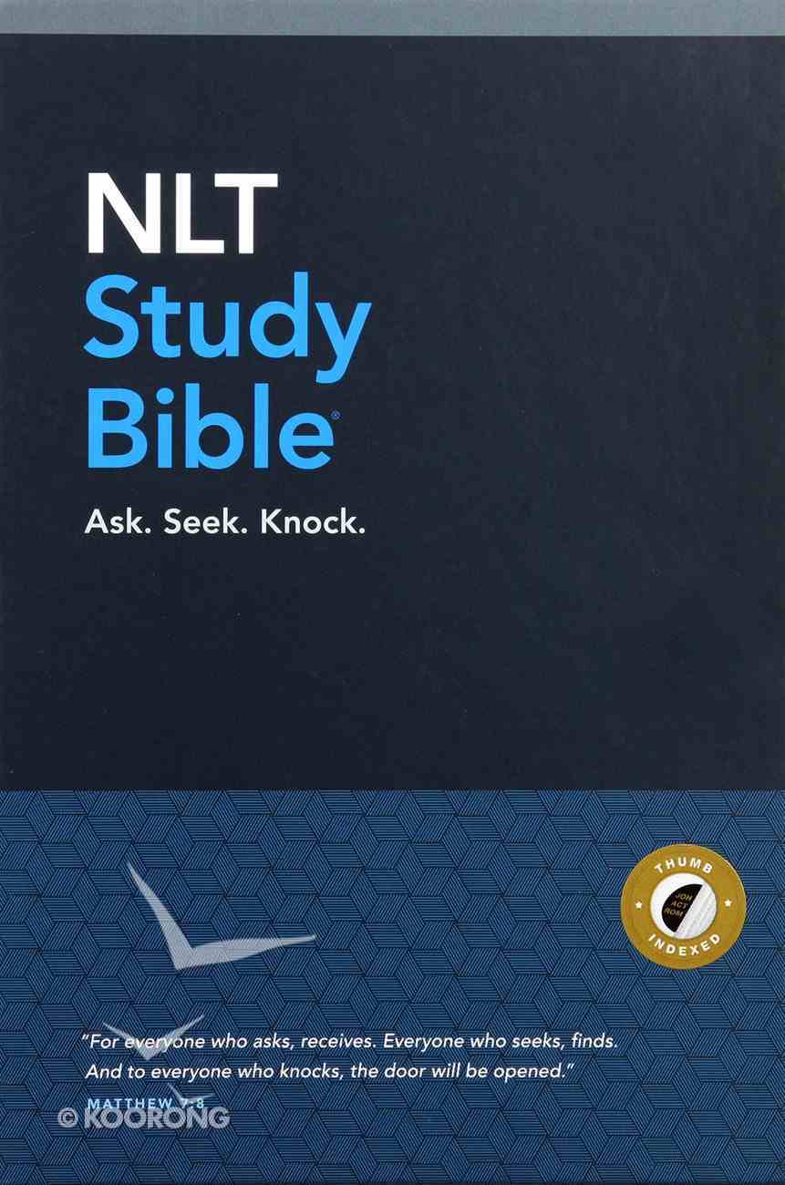 NLT Study Bible Indexed Blue (Red Letter Edition) Hardback
