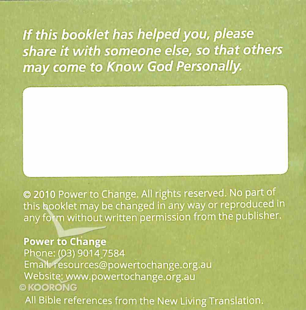 Knowing God Personally NLT Booklet