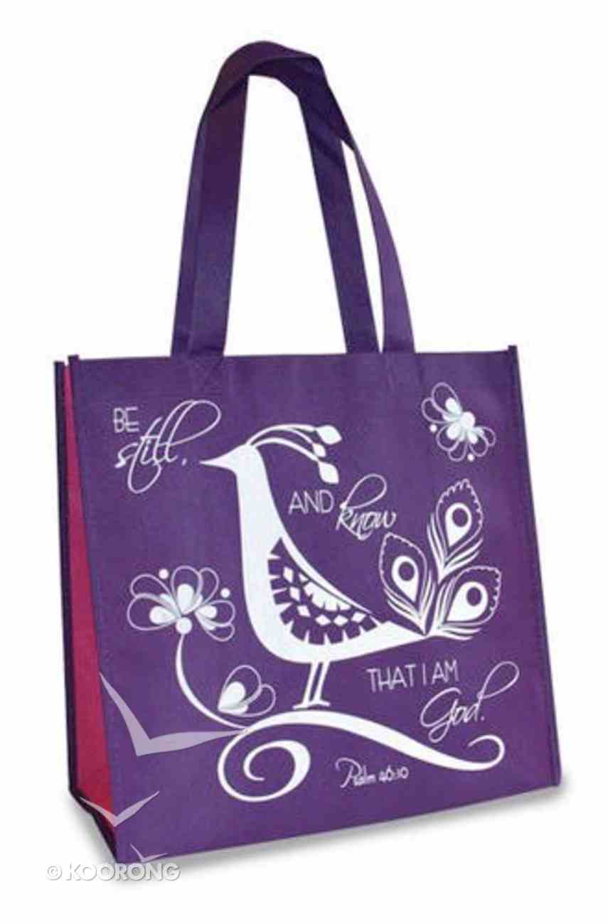 Eco Totes: Be Still, Purple With Hot Pink Sides Soft Goods