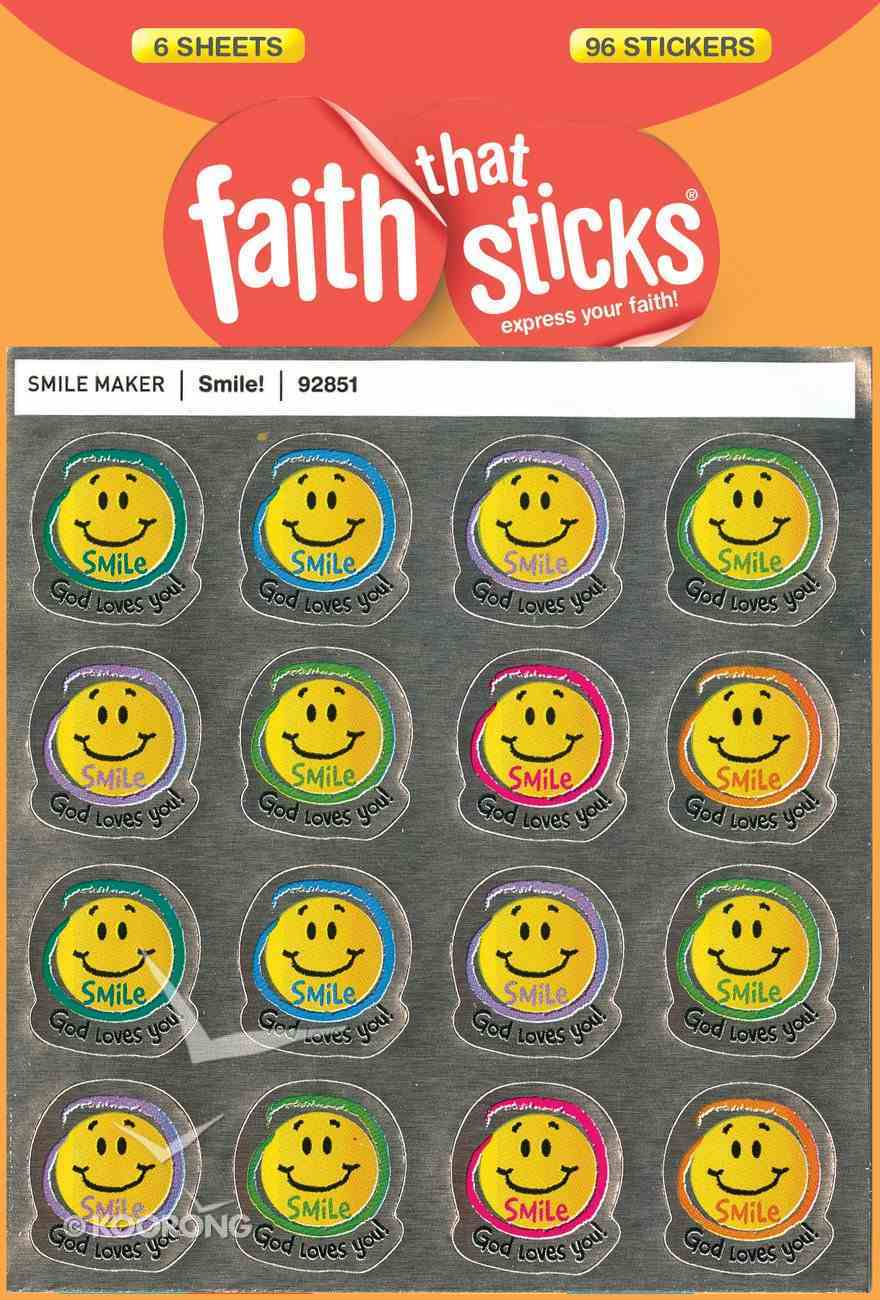 Smile! (6 Sheets, 96 Stickers) (Stickers Faith That Sticks Series) Stickers