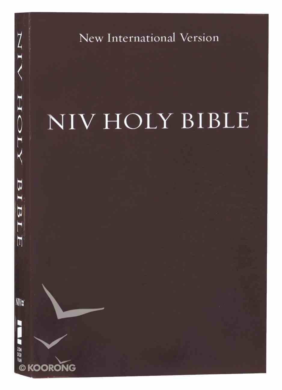 NIV Holy Bible Compact Burgundy (Black Letter Edition) Paperback