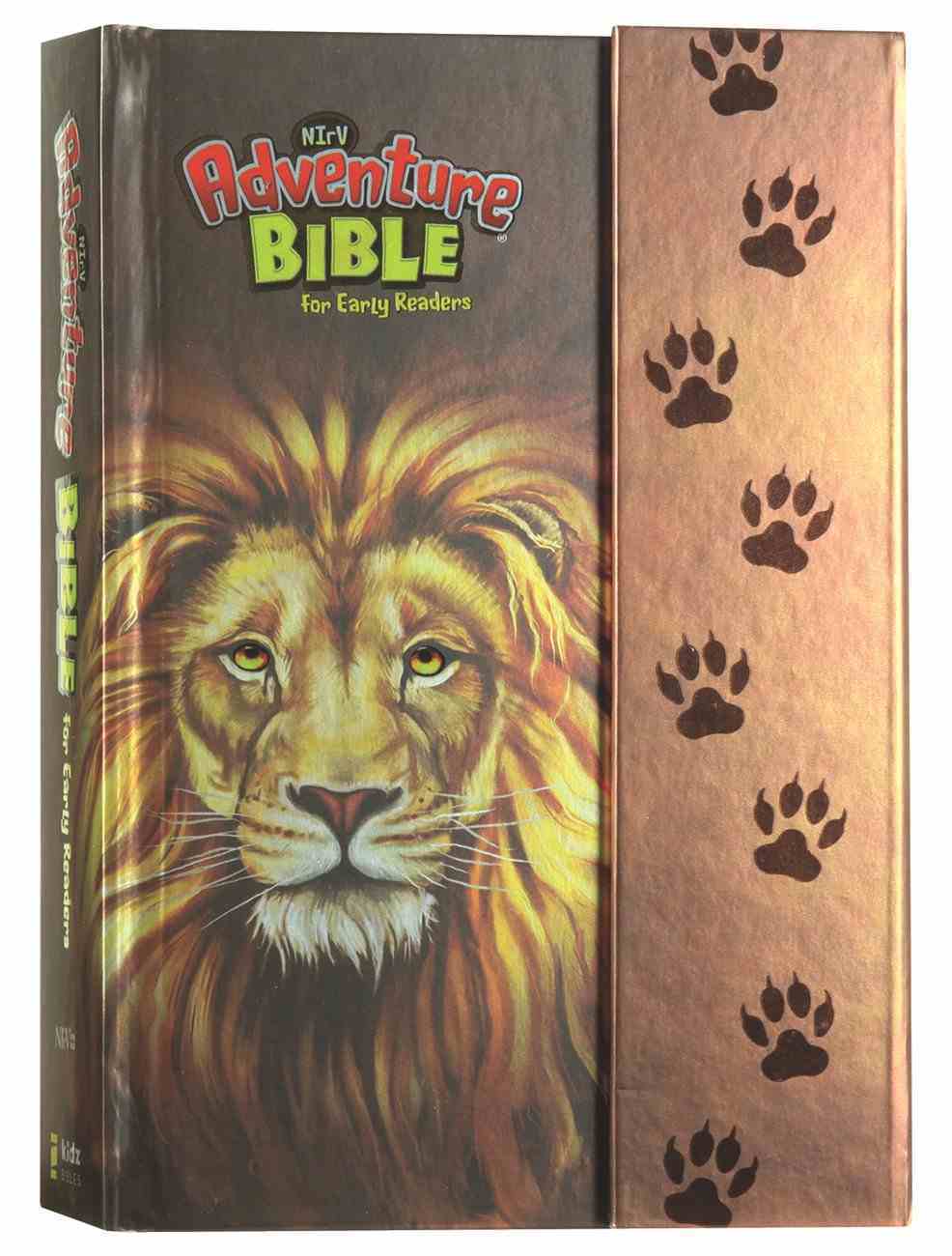 NIRV Adventure Bible For Early Readers With Lion Magnetic Closure (Black Letter) Hardback