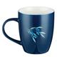 Ceramic Mug: The Lord Refreshes the Soul (Psalm 23:3) Navy Olive Branch (384ml) Homeware - Thumbnail 1