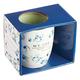 Ceramic Mug: My Cup Overflows With Blessings, White/Blue Olive Branches (384ml) Homeware - Thumbnail 2