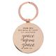 Metal Keyring in Tin: Grace Upon Grace, Floral/Copper Novelty - Thumbnail 1