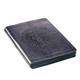 Journal With Zip Closure: Be Strong & Courageous, Grey/Black (Joshua 1:9) Imitation Leather - Thumbnail 2