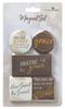 Magnetic Set of 5 Magnets: Amazing Grace, Brown/Cream Novelty - Thumbnail 0