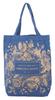 Canvas Floral Tote Bag: Strength & Dignity, Navy Blue/Rose Gold Etching Soft Goods - Thumbnail 0