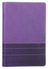 NIV Thinline Bible Large Print Purple (Red Letter Edition) Premium Imitation Leather - Thumbnail 0