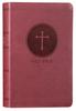 NKJV Deluxe Gift Bible Burgundy (Red Letter Edition) Premium Imitation Leather - Thumbnail 0