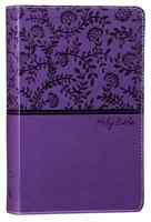 NKJV Deluxe Gift Bible Purple Red Letter Edition Premium Imitation Leather - Thumbnail 0