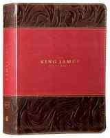 KJV Study Bible Burgundy Full-Color Edition (Red Letter Edition) Premium Imitation Leather - Thumbnail 0