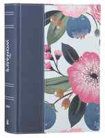 NIV Woman's Study Bible Blue Floral Full-Color (Red Letter Edition) Fabric Over Hardback - Thumbnail 0