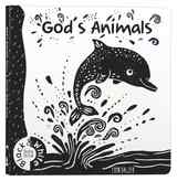 God's Animals: Black and White Baby Book Board Book - Thumbnail 0