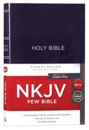 NKJV Pew Bible Blue (Red Letter Edition) Hardback