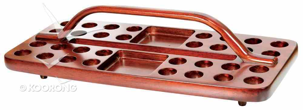Communion Tray 32 Hole With Bread Plate Rectangle Church Supplies