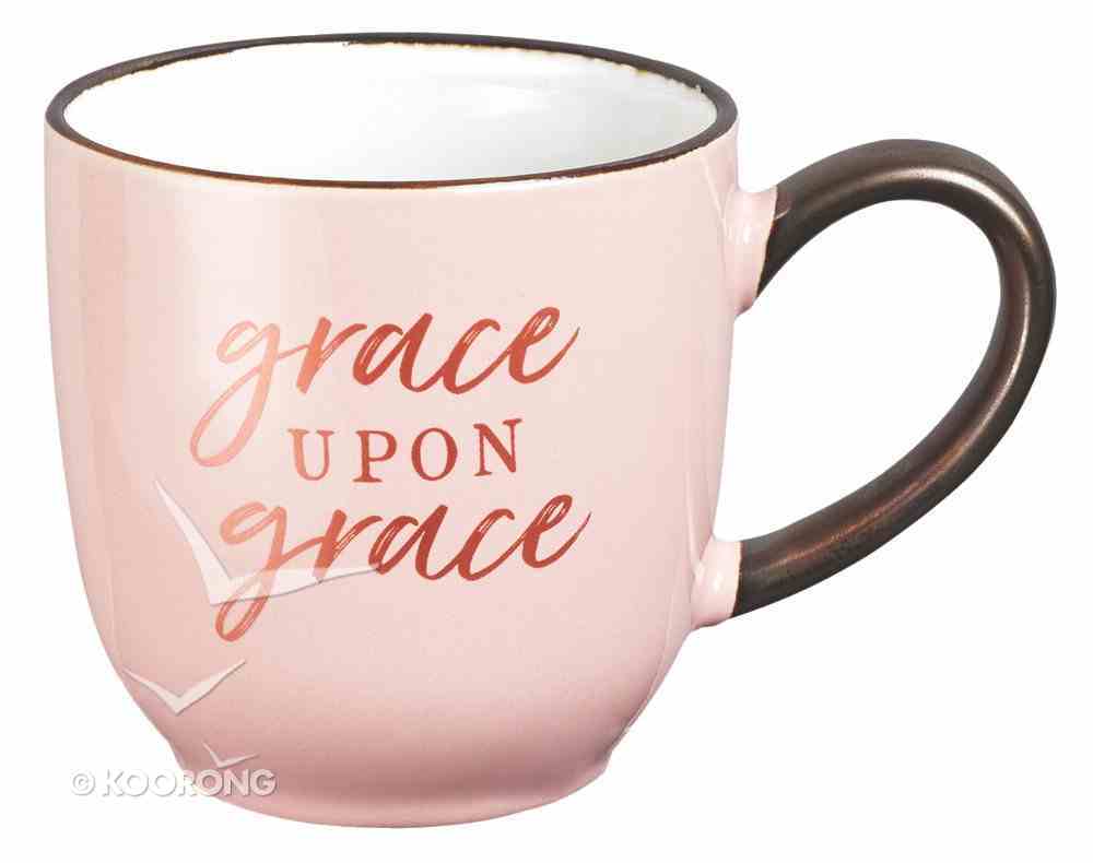 Ceramic Mug: Grace Upon Grace, Pink (330ml) Homeware