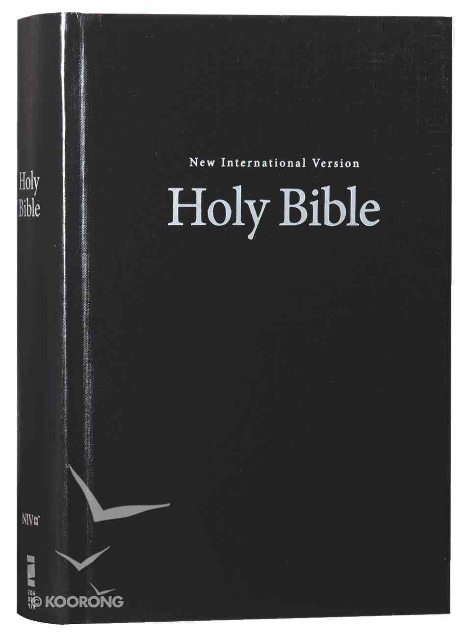 NIV Single-Column Pew and Worship Bible Large Print Black (Black Letter Edition) Hardback