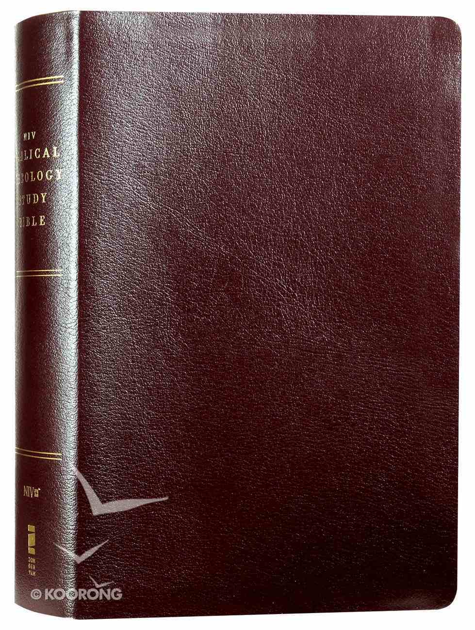 NIV Biblical Theology Study Bible Burgundy (Black Letter Edition) Bonded Leather