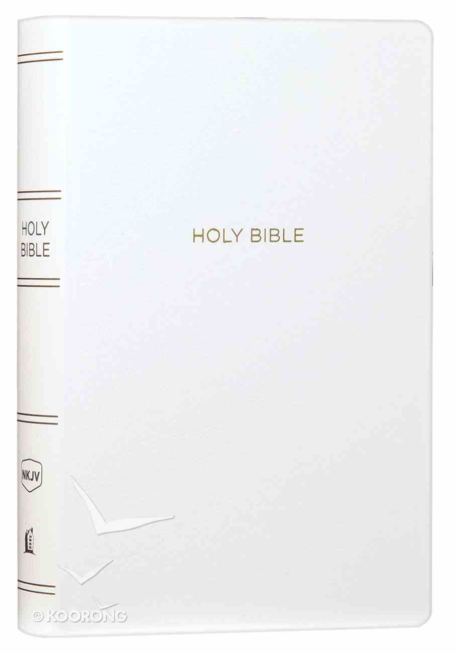 NKJV Gift and Award Bible White (Red Letter Edition) Imitation Leather