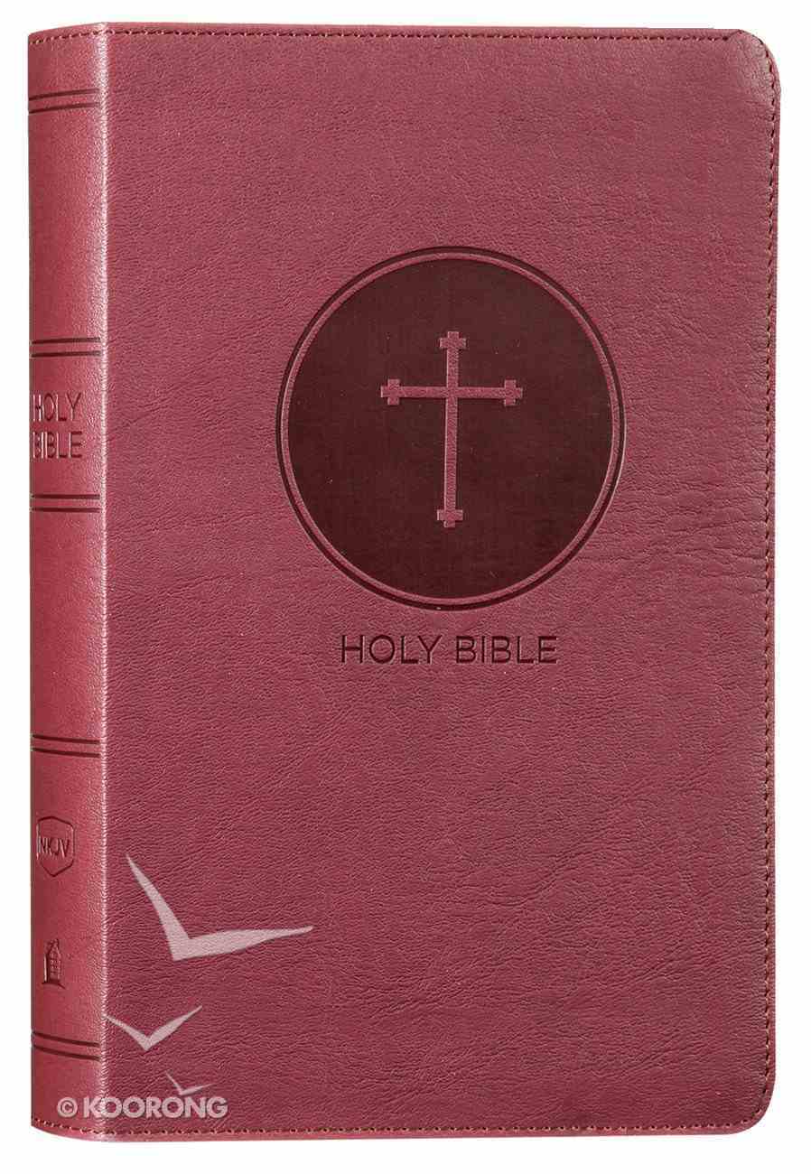 NKJV Deluxe Gift Bible Burgundy (Red Letter Edition) Premium Imitation Leather