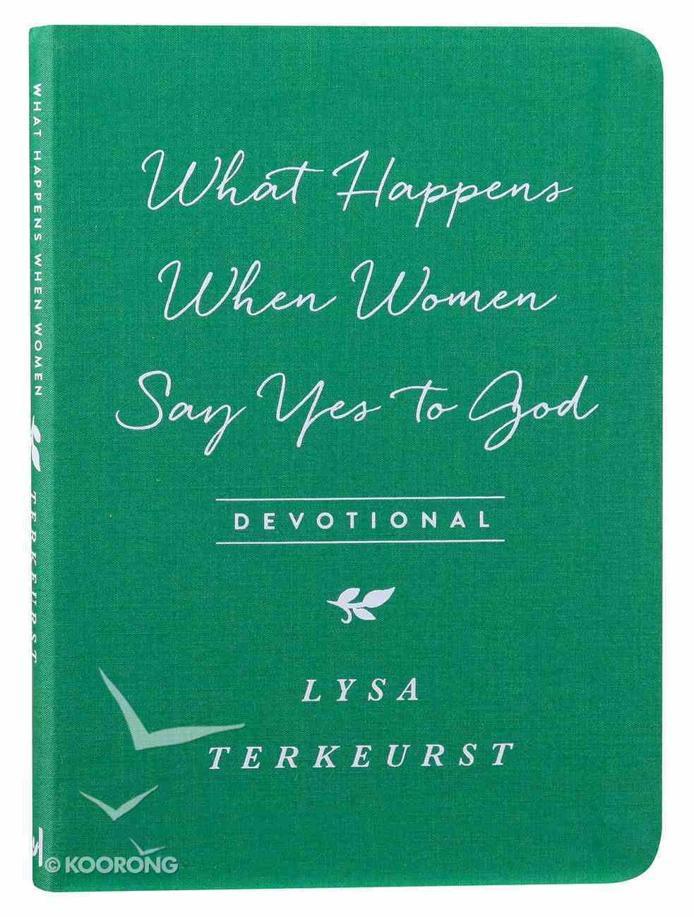 What Happens When Women Say Yes to God Devotional Imitation Leather