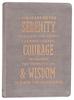 Journal: Serenity, Courage & Wisdom, Grey/Gold Foiled Text Imitation Leather - Thumbnail 0