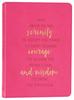 Journal: Serenity Prayer, Bright Pink, Handy-Sized Imitation Leather - Thumbnail 0