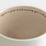 Ceramic Textured Mug: Believe, Creamed/Pale Pink (Phil 1:6 Nrsv) Homeware - Thumbnail 1