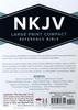 NKJV Large Print Compact Reference Bible Pink Red Letter Edition Imitation Leather - Thumbnail 1