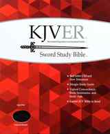 Kjver Sword Study Bible Giant Print Charcoal (Red Letter Edition) Imitation Leather - Thumbnail 1