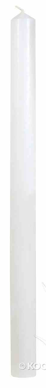 Powerlite Grain Finish Round Pillar Candles 300mm/22Mm White Homeware
