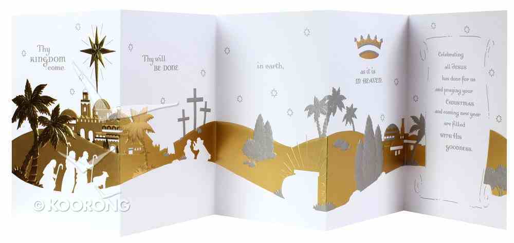 Christmas Boxed Cards: Five Panel Card Thy Kingdom Come (Matthew 6:10 Kjv) Box