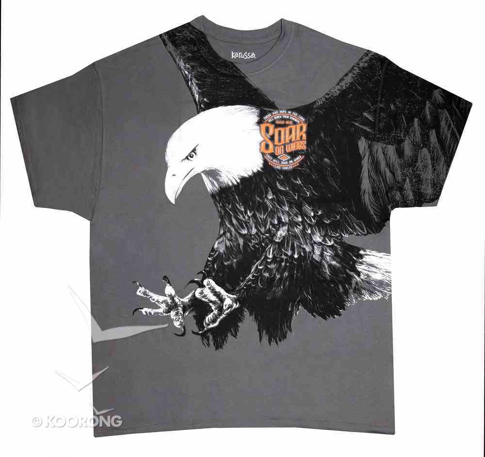 T-Shirt Eagle: Xlarge Grey (Isaiah 40:31) Soft Goods