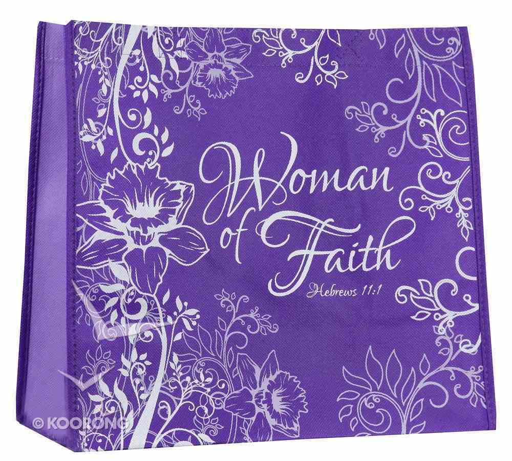 Reusable Shopping Bag: Women of Faith (Purple With Lavender Sides) Soft Goods