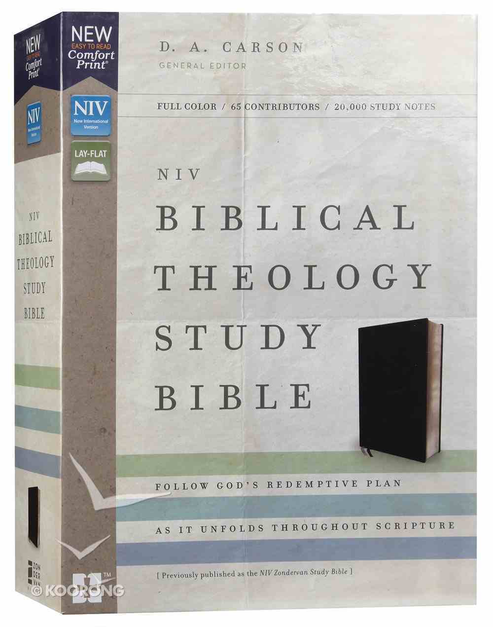NIV Biblical Theology Study Bible Black (Black Letter Edition) Bonded Leather