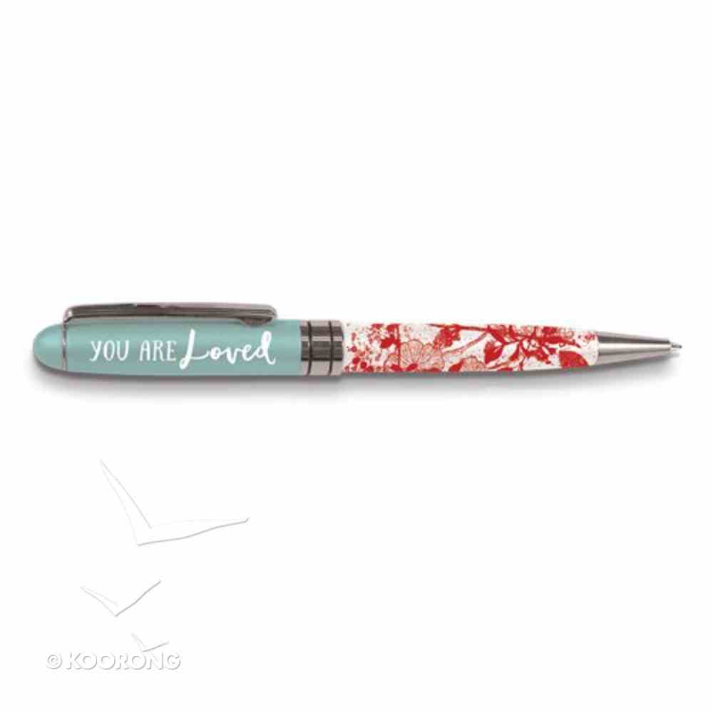 Pen Pretty Prints: You Are Loved, Red/White (Isaiah 43:4) Stationery