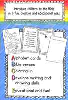 52 Coloring Cards: ABC Bible Fun Box - Thumbnail 1