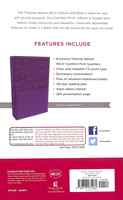 NKJV Deluxe Gift Bible Purple Red Letter Edition Premium Imitation Leather - Thumbnail 1