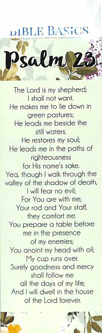 Psalm 23 10 Pack Bible Basics Bookmark Series Koorong