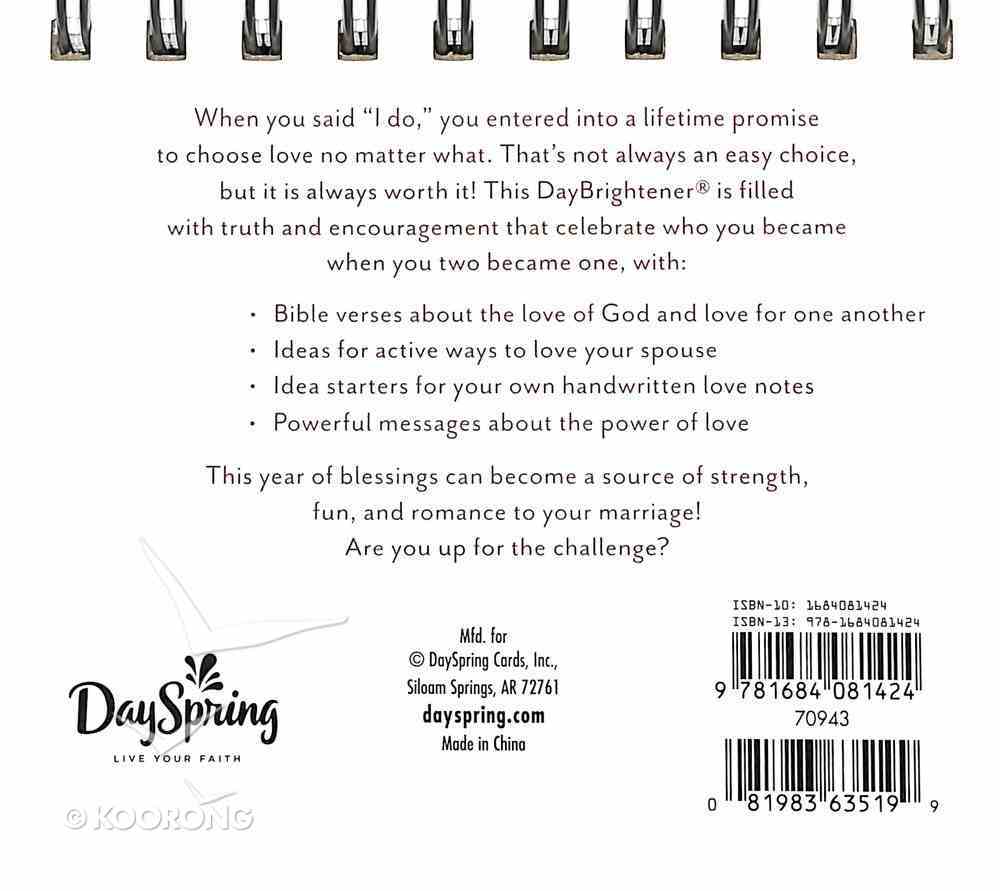 Daybrighteners: Marriage Blessings - Celebrating You & Me From Vows to Ever After (Padded Cover) Spiral