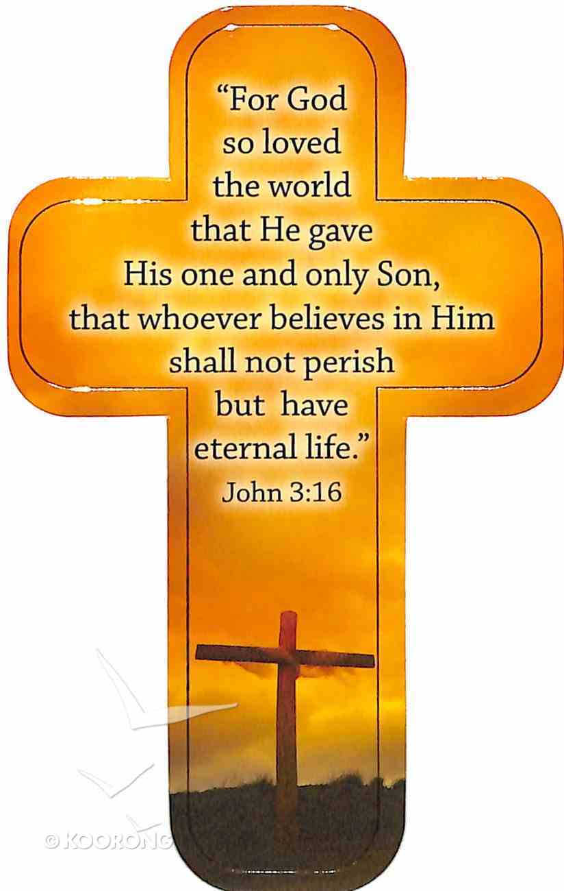 Bookmark Cross-Shaped: For God So Loved the World.... John 3:16 Stationery