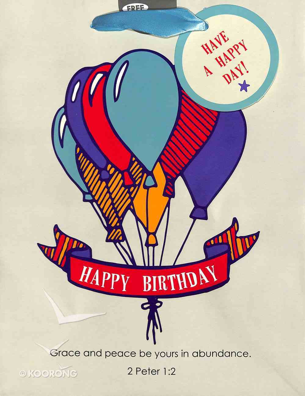 Gift Bag Medium: Happy Birthday (Balloons) Stationery